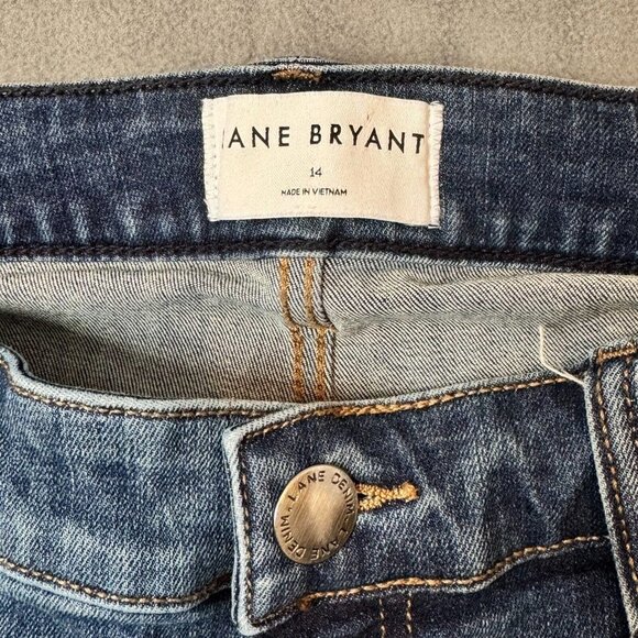 Lane Bryant Flex Magic Waistband Mid Rise Bootcut Stretch Blue Jeans Denim Sz 14 - Picture 6 of 11